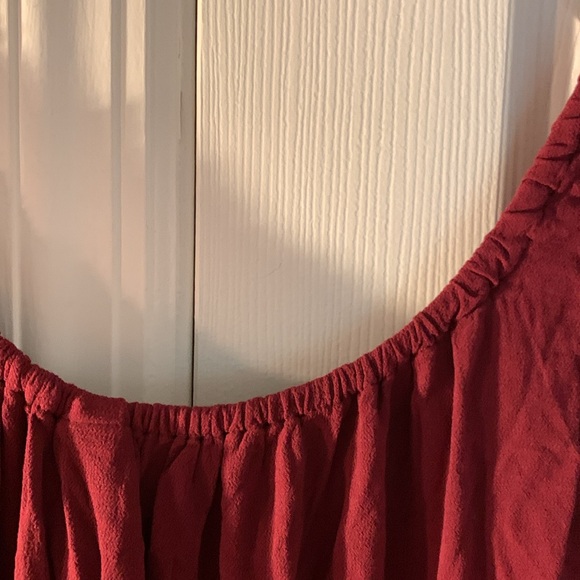 Old Navy midi dress. NWT. Maroon red. Size XXL. - Picture 8 of 10